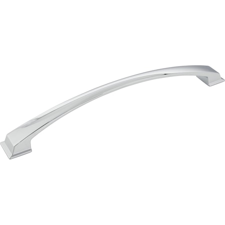 12 Center-to-Center Polished Chrome Arched Roman Appliance Handle